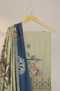 3Piece - Linen Printed Suit Classic CLST03