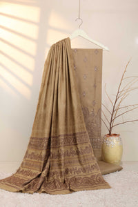 3Piece - Marina Peach Leather Embroidered Suit WAR08